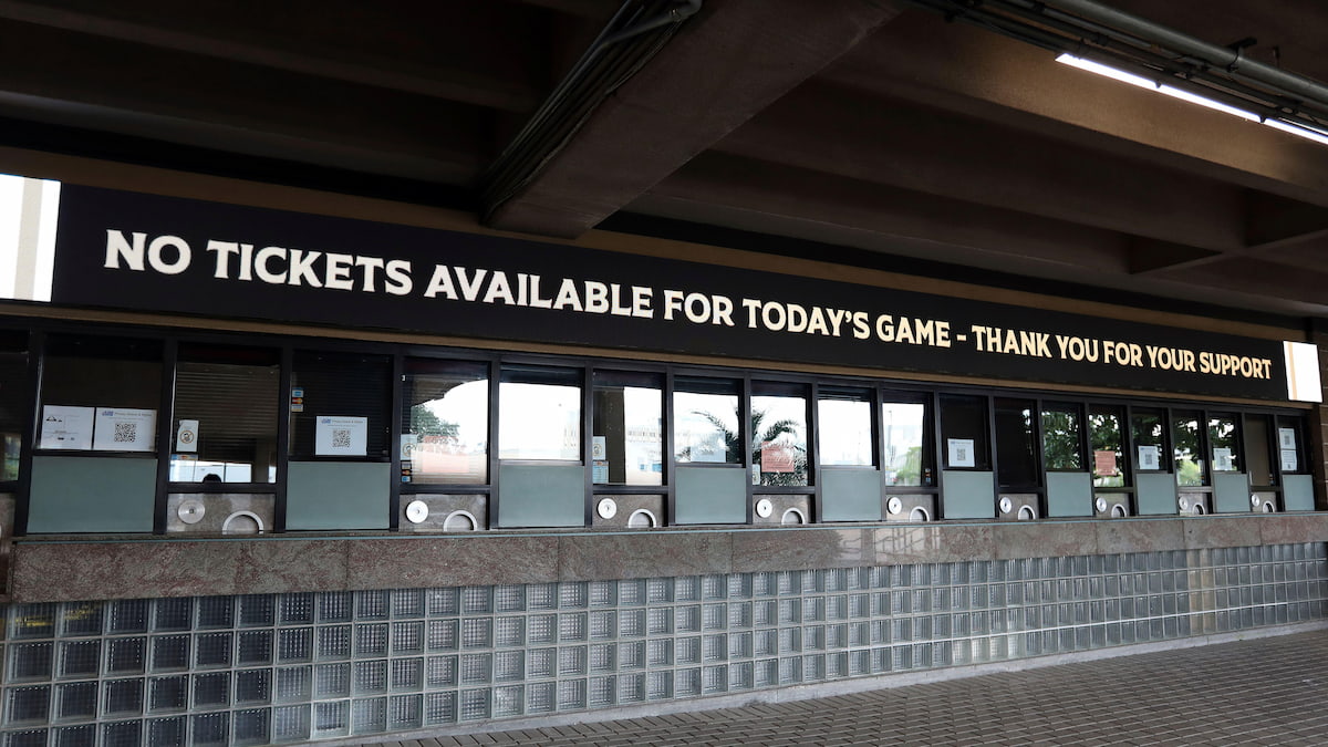 Ticket offices in New Orleans are closed for the NFL game between the Saints and the Buccaneers.