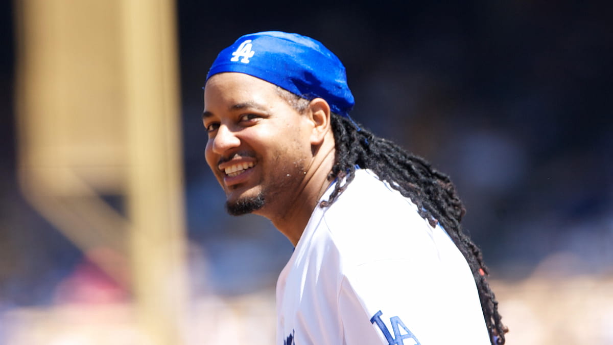 Manny Ramirez playing for the LA Dodgers.