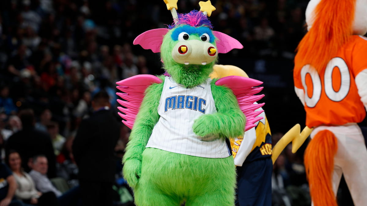 Stuff the Magic Dragon - mascot of Orlando Dragons.