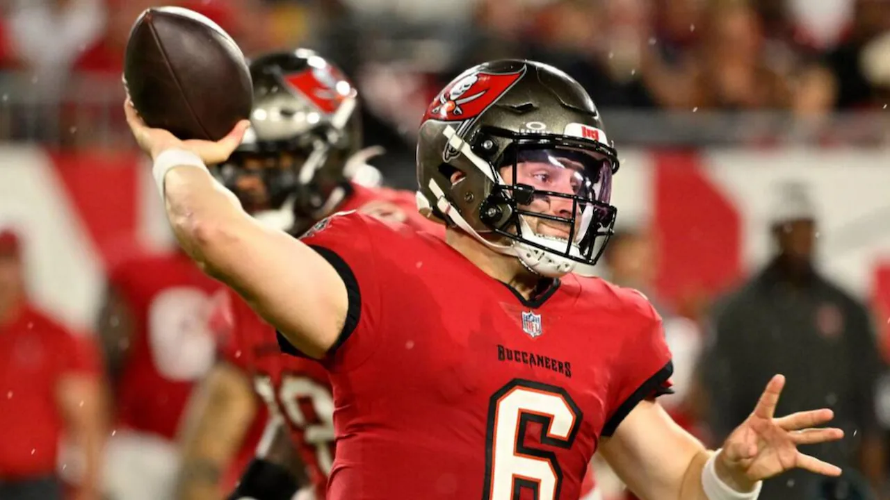 Baker Mayfield playing QB for the Tampa Bay Buccaneers