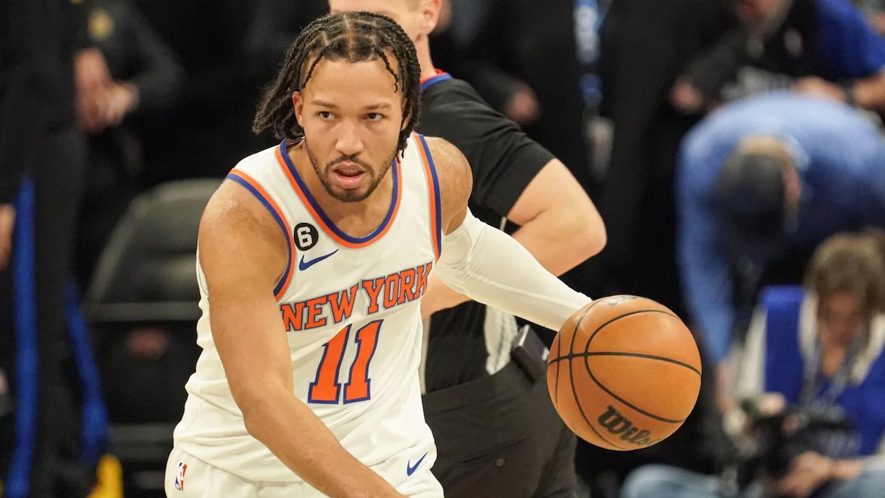 Jalen Brunson playing for the New York Knicks.