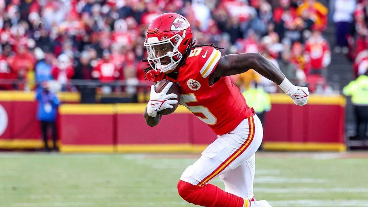 Hollywood Brown playing WR for the Kansas City Chiefs