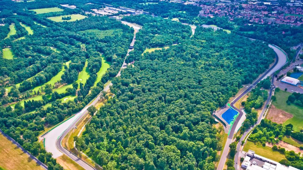 Autodromo Nazionale Di Monza F1 race course in Milan, Italy.