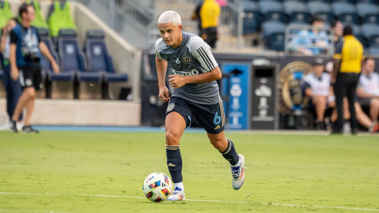 Cavan Sullivan playing for Philadelphia Union